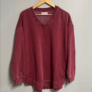 NWOT Discount Divas V Neck Lived In Sweatshirt XL